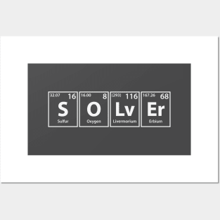 Solver (S-O-Lv-Er) Periodic Elements Spelling Posters and Art